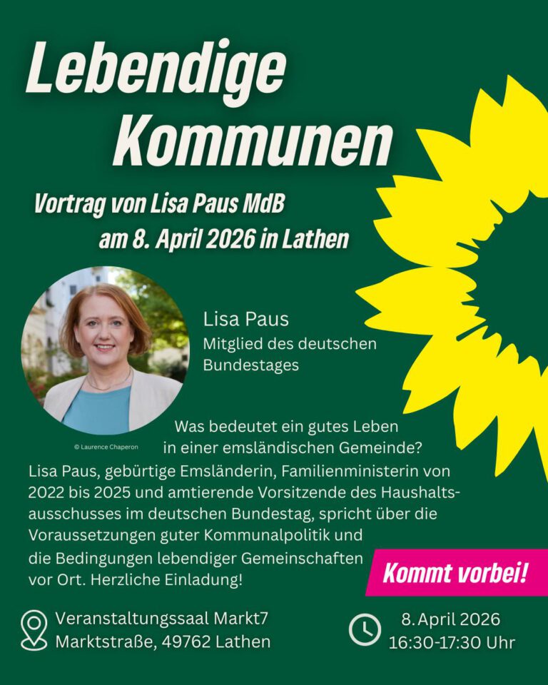Veranstaltung zum Thema „Lebendige Kommunen“ mit Lisa Paus